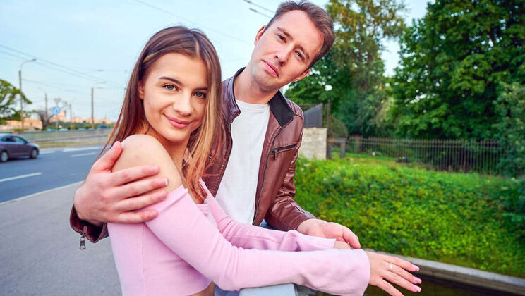 [ClubSweethearts] - Small-tits brunette babe turns wild and sweaty in blowjob - Ray Adler - Baby Dahl