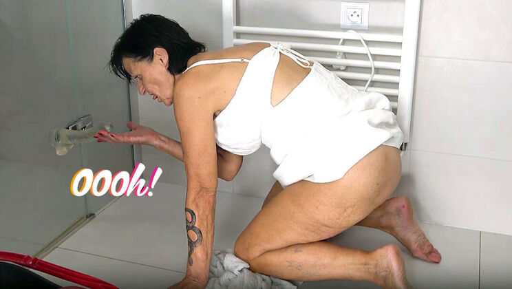 [Grandmams] - Wife Uses Sex Toys While Cleaning After Party - Cocco Grand