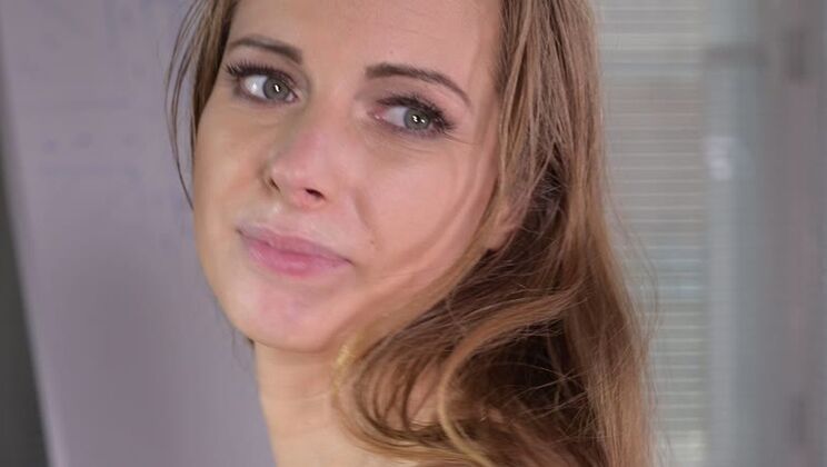 [PornWorld] - Blonde Officer Kinuski with Light Brown Skin Shows Shaved Pussy Play - Jay Snakes - Kinuski Kakku