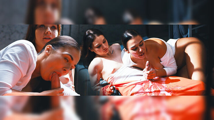 [FutanariXXX] - Petite Brunette Witch Prison Scene - Sam Bourne - Milan Cheek - Matty Mila