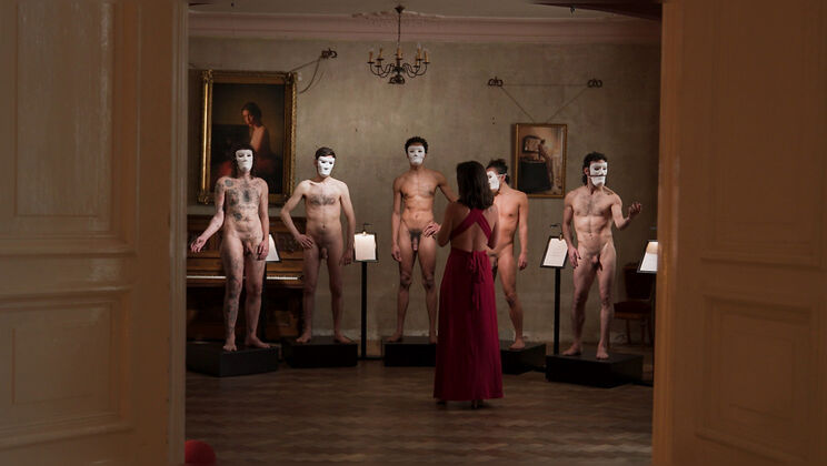 Over 30 Pierced Woman In Kinky English Couple Video