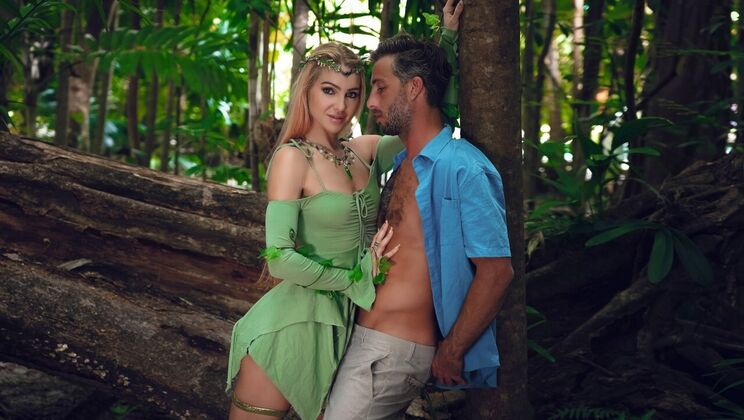 [DigitalPlayground] - Redhead Little Dragon deepthroats big cock outdoor - Lucas Frost - Little Dragon