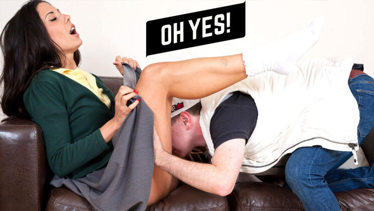 [MyMilfz] - Blowjob Stepmom Gets Caught by Family Member - Alexa Tomas - Joel Tomas