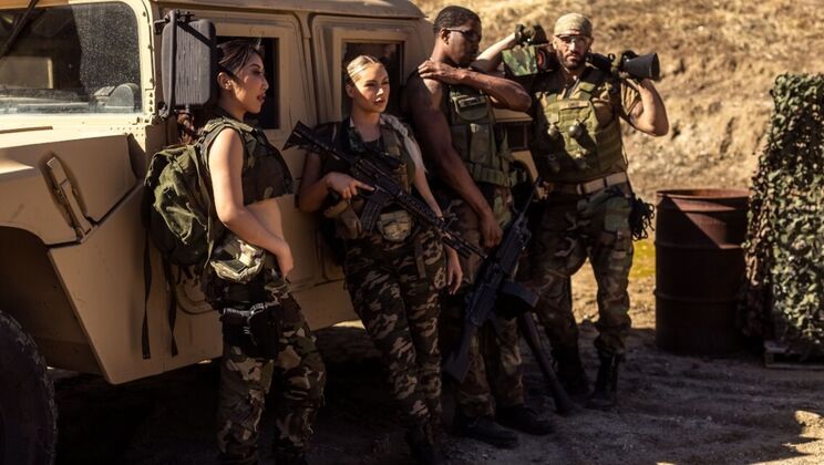 [DigitalPlayground] - Military Fuck: Spanking, Hair Pulling & Reverse Cowgirl Action - Isiah Maxwell - Damon Dice - Kayley Gunner - Nicole Doshi