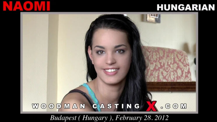 [WoodmanCasting] - Naomi's First Casting: Intense Orgasm from All Holes - Naomi