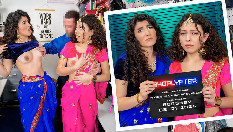 [Shoplyfter] - Saris and Sucking: 3 Way Fun - Jack Vegas - Satine Summers - Nikki Slick