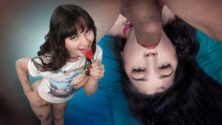 [DadCrush] - Spanking and Face Fucking for Naughty Remi Raw