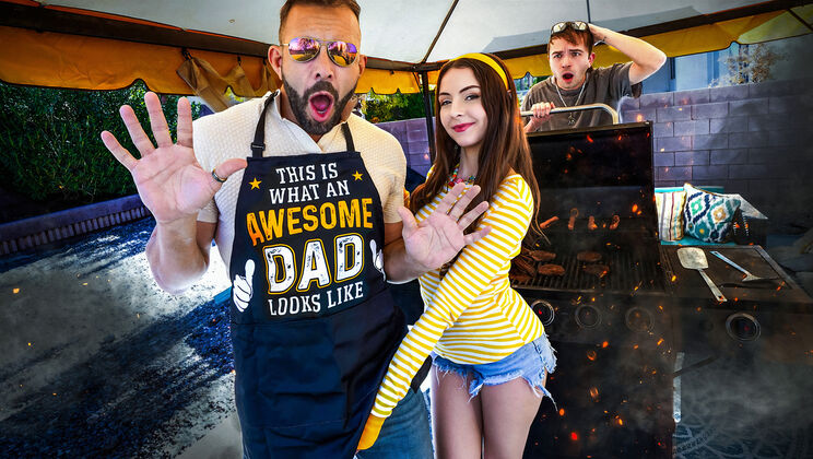 [FamilyStrokes] - Taboo Fuck: Old Man Pounds Skinny Teen's Hairy Pussy - Will Pounder - Serena Hill