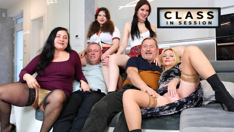 [GrandparentsX] - Old & Young Orgy Part 1 - Hardcore Sex with Shaved and Hairy - Lucas Knight - Mya Evans - Martin Bobes - Christina Santes - Melani Mendes - Rosie Smile