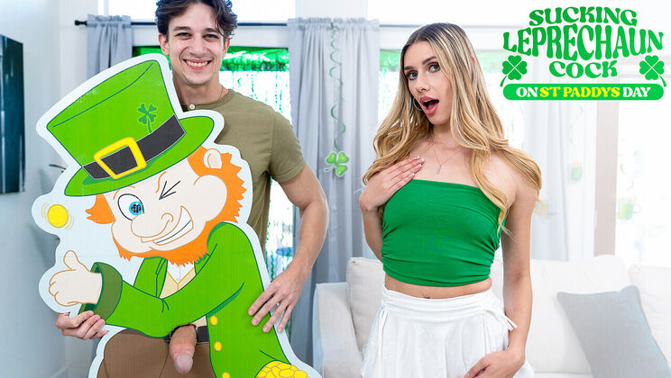 [PrincessCum] - POV Blowjob from Skinny Blonde - St Patrick's Day Special - Parker Ambrose - Emily Jade