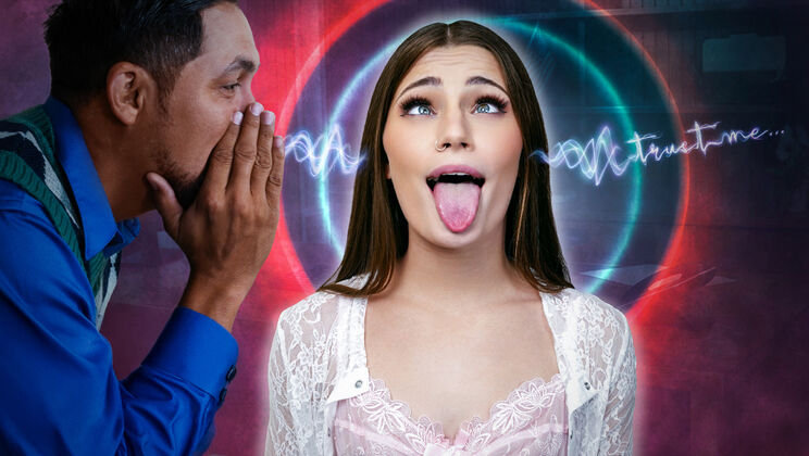 [Charmed] - Blowjob and Tit Play With Skinny Brunette Student - Juan Largo - Juniper Ren