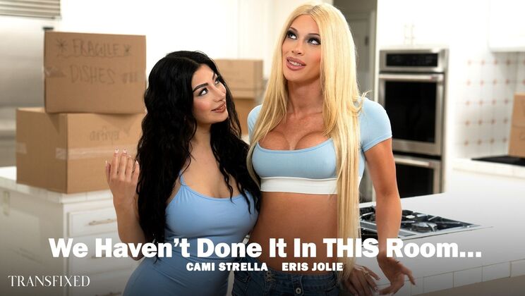 [Transfixed] - Shaved Brunette and Blonde in Hardcore Threesome Fuck - Cami Strella - Eris Jolie