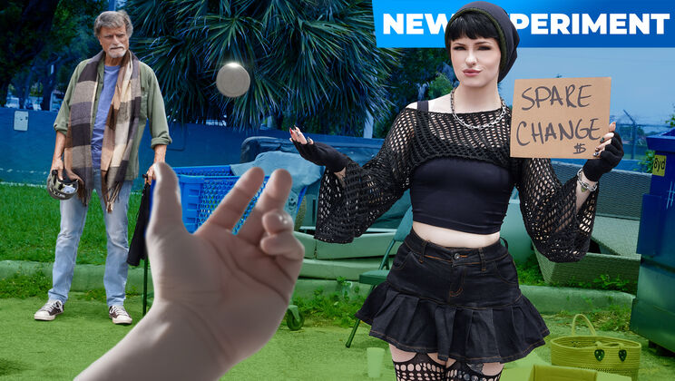 [ReptyleLabs] - From the Streets: Pantyless Analogy and Cum Finish - Ethan Seeks - Raee Ripley