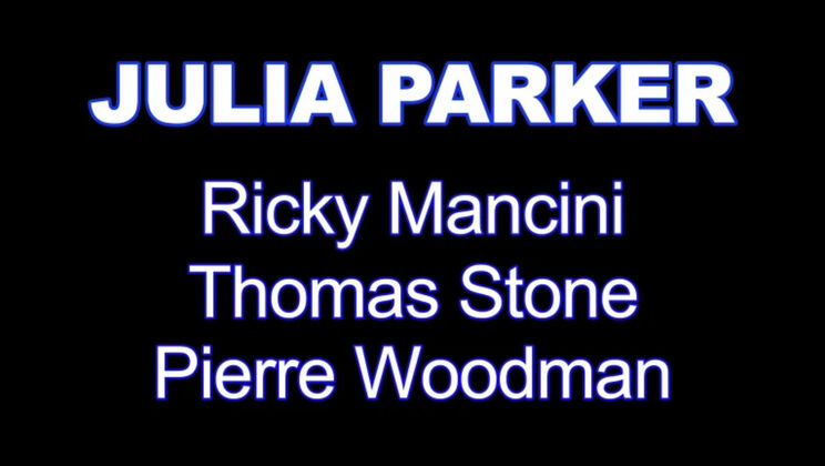 Crazy Threesome: Julia Parker Slapped and DP'd with Anal