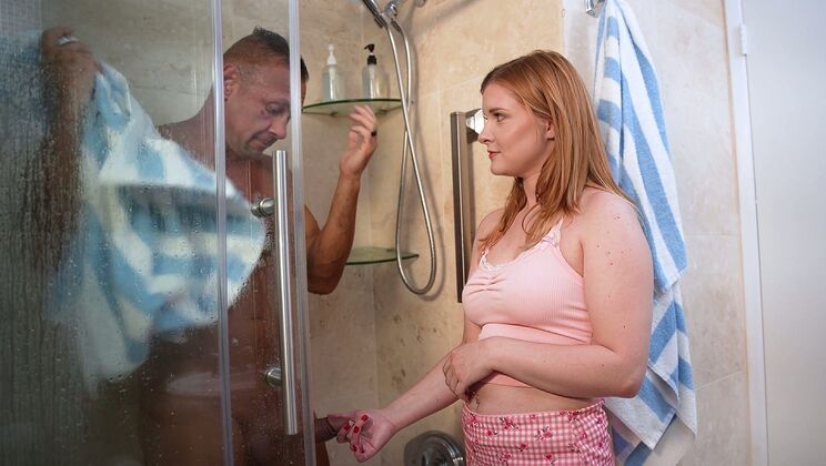 Teen Harlow West Gets A Morning Load From Stepdad