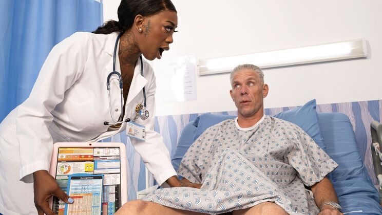Urgent Care: Doctor Fucks Brunette Cowgirl Style